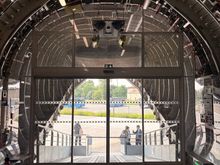 You need to be on a tour to go inside the A400M