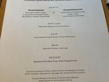 Pier F September menu (Rosewood)