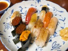 Sushi for lunch, at Ko Sushi, Otaru 