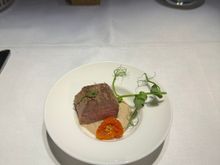 Beef amuse bouche - did not like the sauce