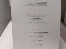 Snack menu