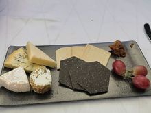
Cheese plate — hazelnuts seemed out of action but I didn’t mind, this was nice! 

