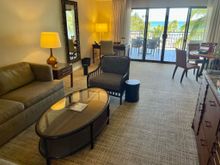 Oceanfront suite living room