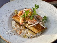 Brown's Beach House kampachi with coconut rice