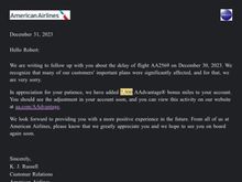 I got this a few days ago for a flight that was delayed by 8 hours… notification provided at about 11pm the night before, so I was lucky to even still be awake to see it. 

7,500 miles for my inconvenience. (What AA does not know is that I was flying to Dallas for a funeral and ended up canceling my AA flight and spending $600 on Southwest to get there on time.) I’m curious if everyone on the flight got this comp, or was it just for those with status?

Point being, sometimes AA does comp. 
