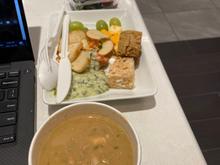 None of this was unfortunately edible. It was the best offered for free in the AC. Took a pic. 