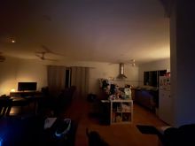Soft glow at 0433hrs as I was leaving the house (scuse the mess)
