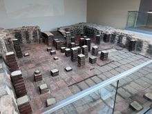 Some real Roman bath ruins in the spa