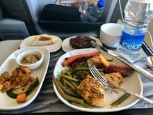 Gluten free chicken meal on Icelandair Saga Plus