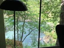 From inside room looking out