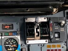 The lever to adjust the pitch of the nose