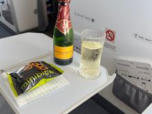 Just after take off. 