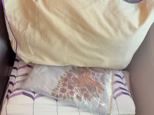 Amenities provided included a fitted mattress cover (thank God!!), a pillow, sheet, and blanket. Later pajamas were distributed along with slippers.