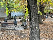 Fascinating little park full of head