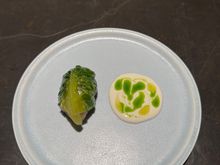 Jack Mackerel: well balanced Jack mackerel tartare with stir fry cabbage.