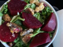 Beets and walnuts were good, but the cheese and it so desperately needed dressing. 