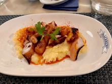 Octopus on potato puree