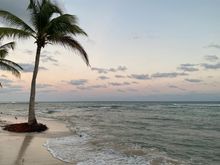 Narrow beach