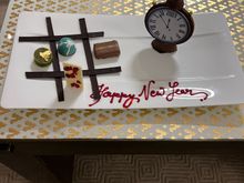 Complementary food item to commemorate New Years provided at turndown