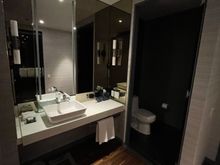 This is the alcove with the shower / tub to the left and bathroom to the right. Quite a wealth of space.