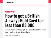 Not sure if there has already been a post on this but it’s behind a paywall. Interesting article; some colleagues of mine mentioned they read it and are now going to “chase gold”. I wonder if we will see even more people with top tier status, especially with the BA Hols extended tier point offers.