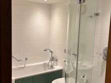 Bathroom in extension - dont think it has been updated.