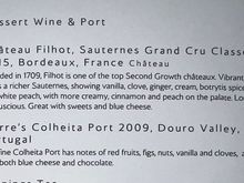 Dessert list
