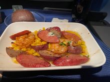 Dulles Signature Shrimp Boil. 9 April 2025 IAD-LAS. Exceeded expectations.