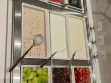 Extensive fruits selection including strawberries, blueberries, raspberries 