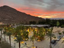 Sunset view from balcony