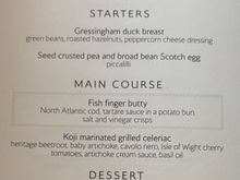 How the fish finger butty made it on the first class menu is a mystery to me…