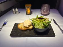 Lobster sandwich as starter - toasted sourdough was too tough and chewy. Basically inedible. The side salad is ok