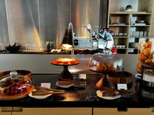 Macarons , Egg tart,  and Madlaine