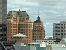 See the Citizen Hotel and its terrace right there.