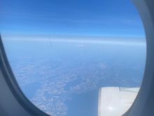 View outside on this daytime flight