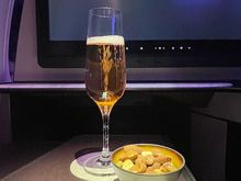 Rose champagne is normally Laurent-Perrier but this flight is using a ULH drink list so it's Gosset (3/22 DOH-SYD)