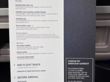 Europe US December menu