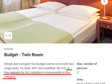 Hotel Mercure Wien Westbahnhof - Budget rooms
