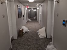 hallway mess