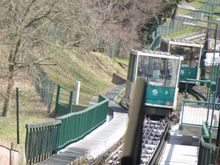 The tram on Petrin Hill