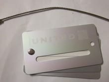 UA luggage tag