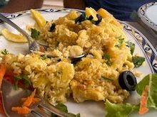 Cod rice dish
