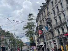 "Views" of Zurich from the station