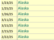 added trip after booking March dates