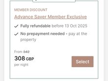 This is for the IC as says you pay at the hotel, but also its refundable 4 weeks before the stay. 
If youve paid nothing, then whats refundable?
Do they charge even if you cancel after 13th Oct?