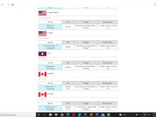 I skipped screenshotting the middle which has a flight suspended each from Algeria and Italy