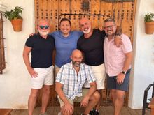 Our merry band on this very special Sunday