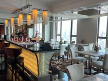 The comically small lounge on the 17th floor. Chinese restaurant is 1 floor up (the top floor already)