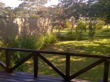 The dining room as seen from just inside the lodge.