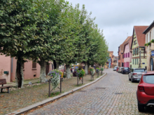 One of the many colourful villages along the wine route.